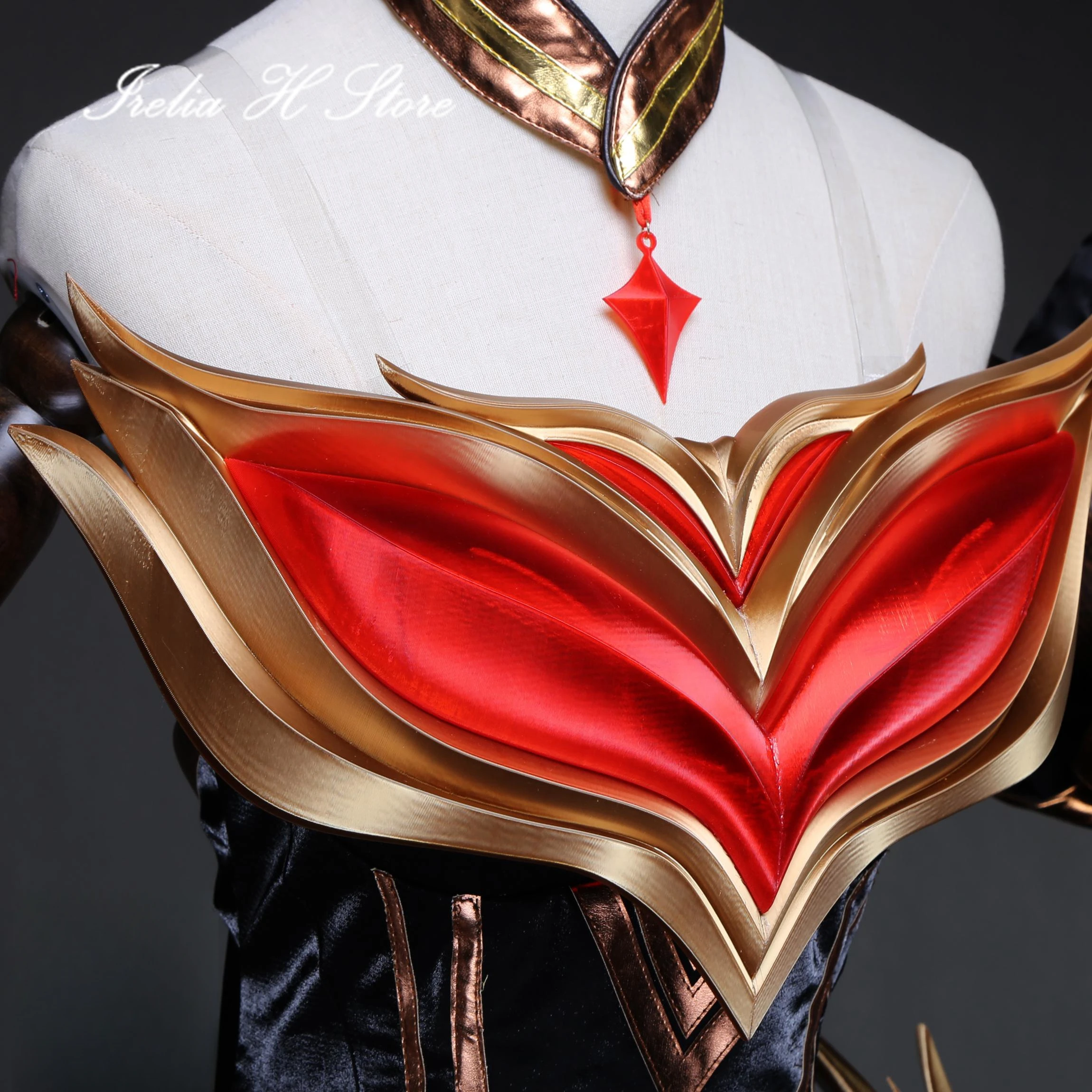 Irelia H 불멸의 아리 LOL 불멸의 아리 코스프레 코스튬, 할로윈 세트 게임