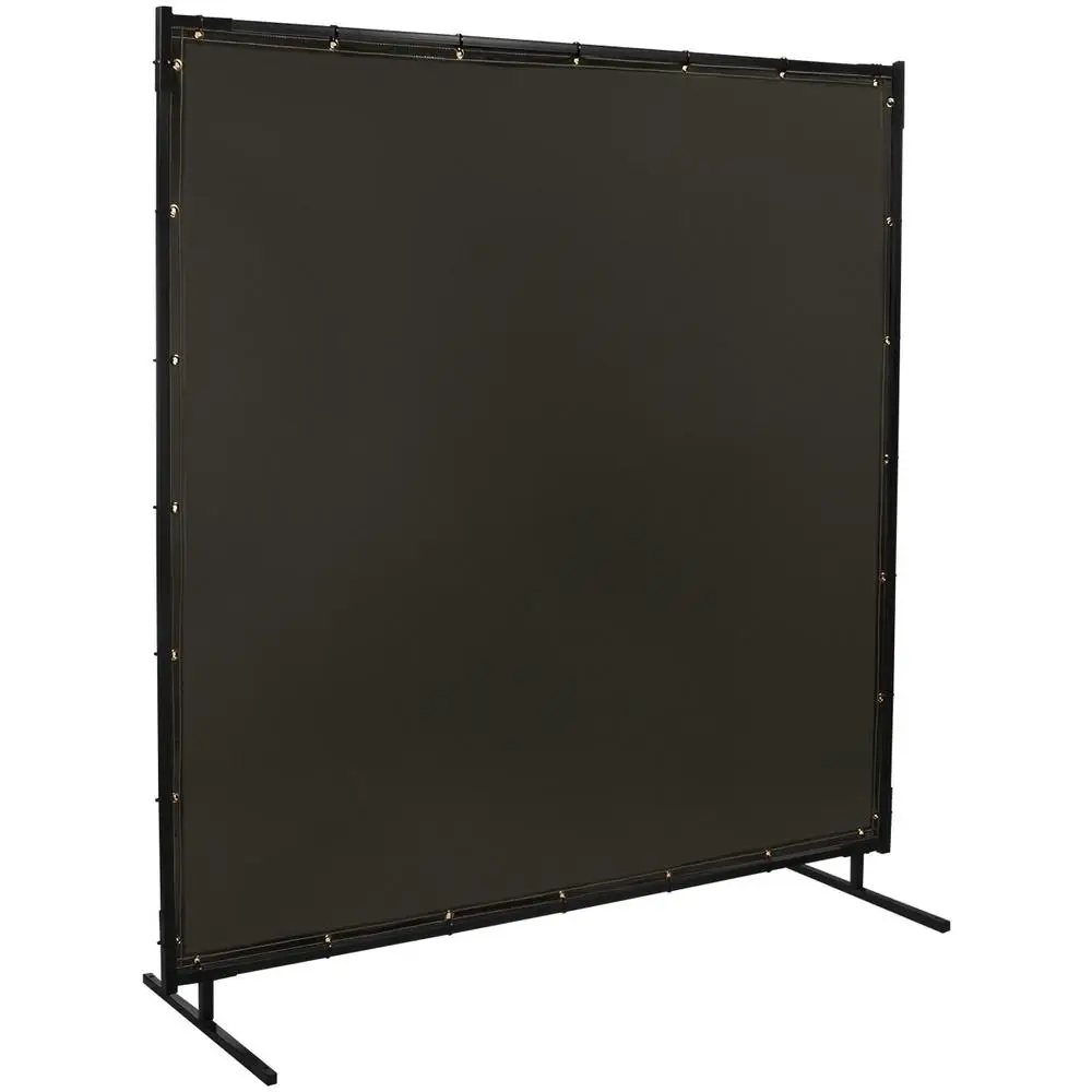 Steel Frame Welding Screen Flame Retardant Vinyl Curtain Easy Assembly Versatile Use 6' x 10'