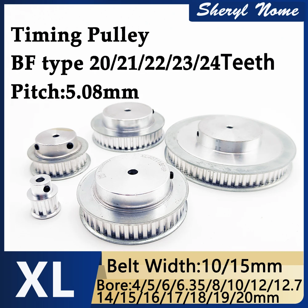 XL20/21/22/23/24/ tooth synchronous wheel groove width 11/16mm BF type transmission belt pulley inner hole 4-20mm