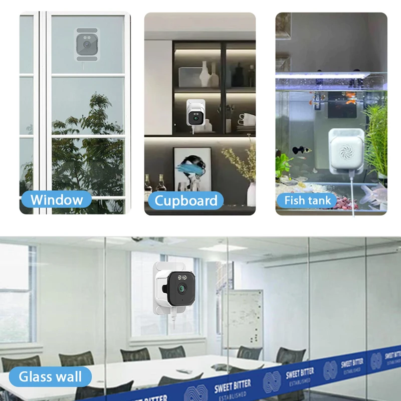 5MP Wireless Window Camera 5GHz WiFi Indoor Cameras Recording Quick Install Home Security Color Night Vision Motion Detection
