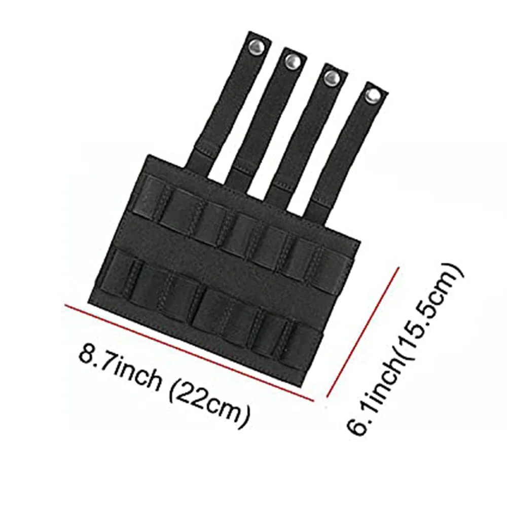 Taktische Molle-Magazintasche für 14 Patronen Patronenhalter-Panel, Patronentasche für Jagdzubehör Schießausrüstung für den Außenbereich Batteriehalter