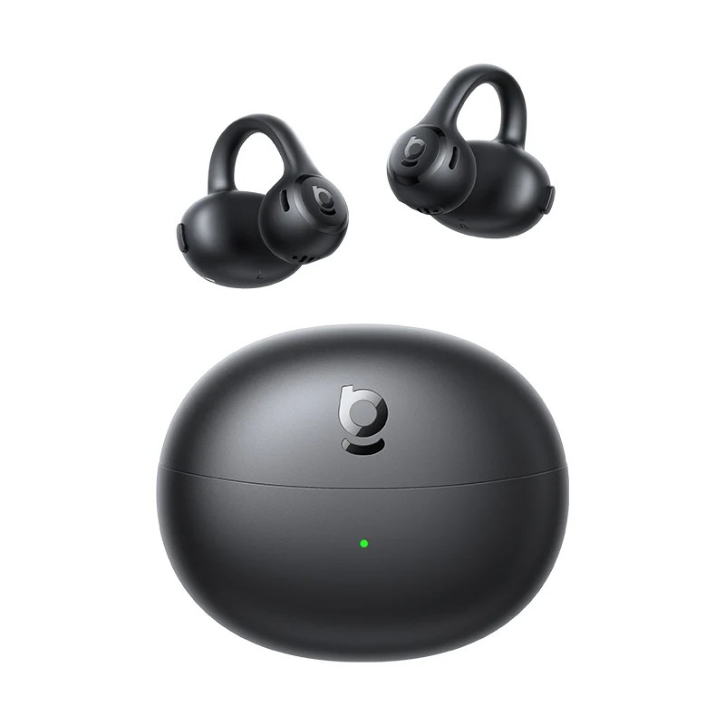 Baseus Bass BC1 Lite Open Ear Oordopjes Clip-On Hoofdtelefoon Open-Ring Comfort met 2-microfoons voor heldere gesprekken, IP55 waterdicht, 45 uur speeltijd