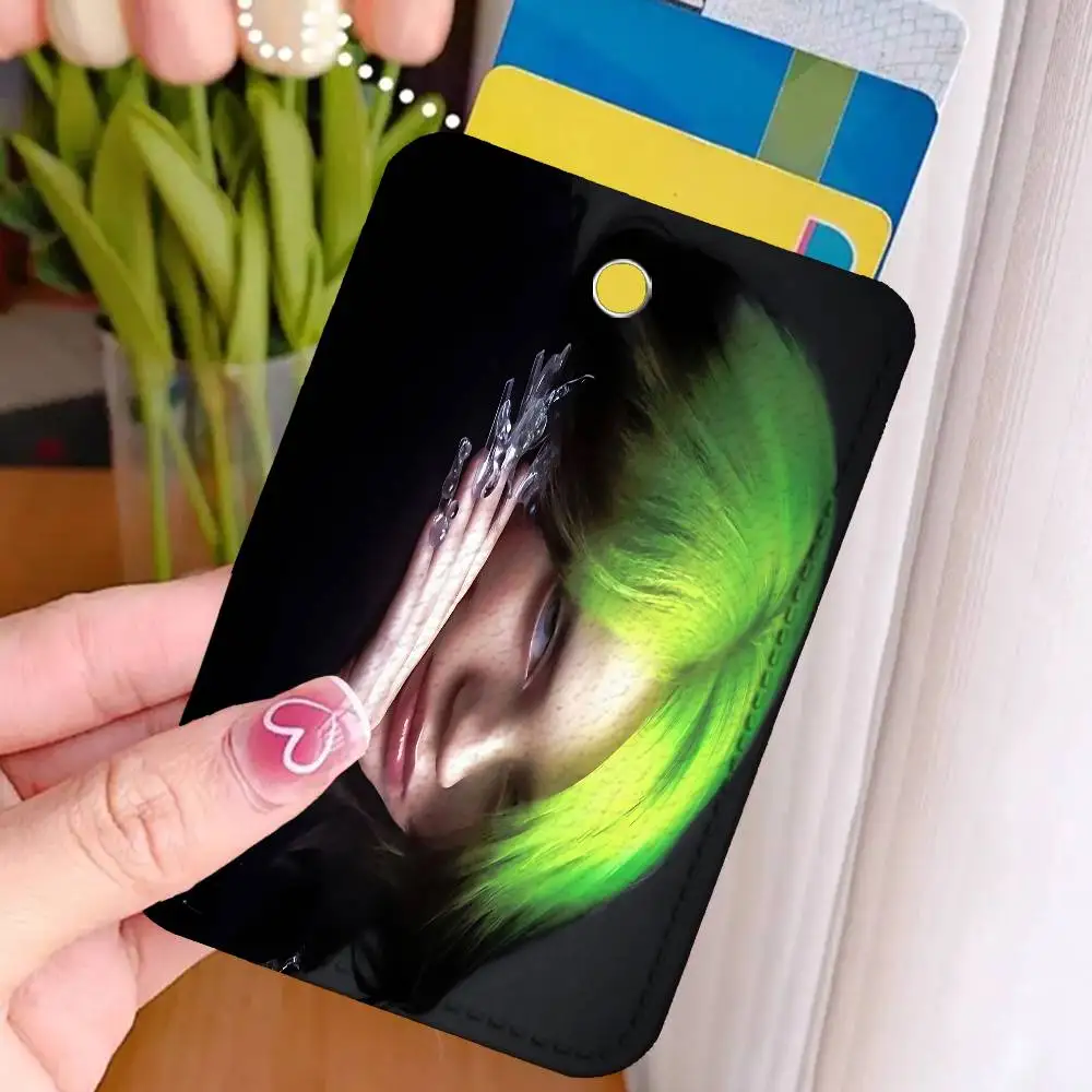 B-Billies-S Hit Me Hard and Soft Custom Access Card Case Leather Card Holder Transportation Card Case Gifts