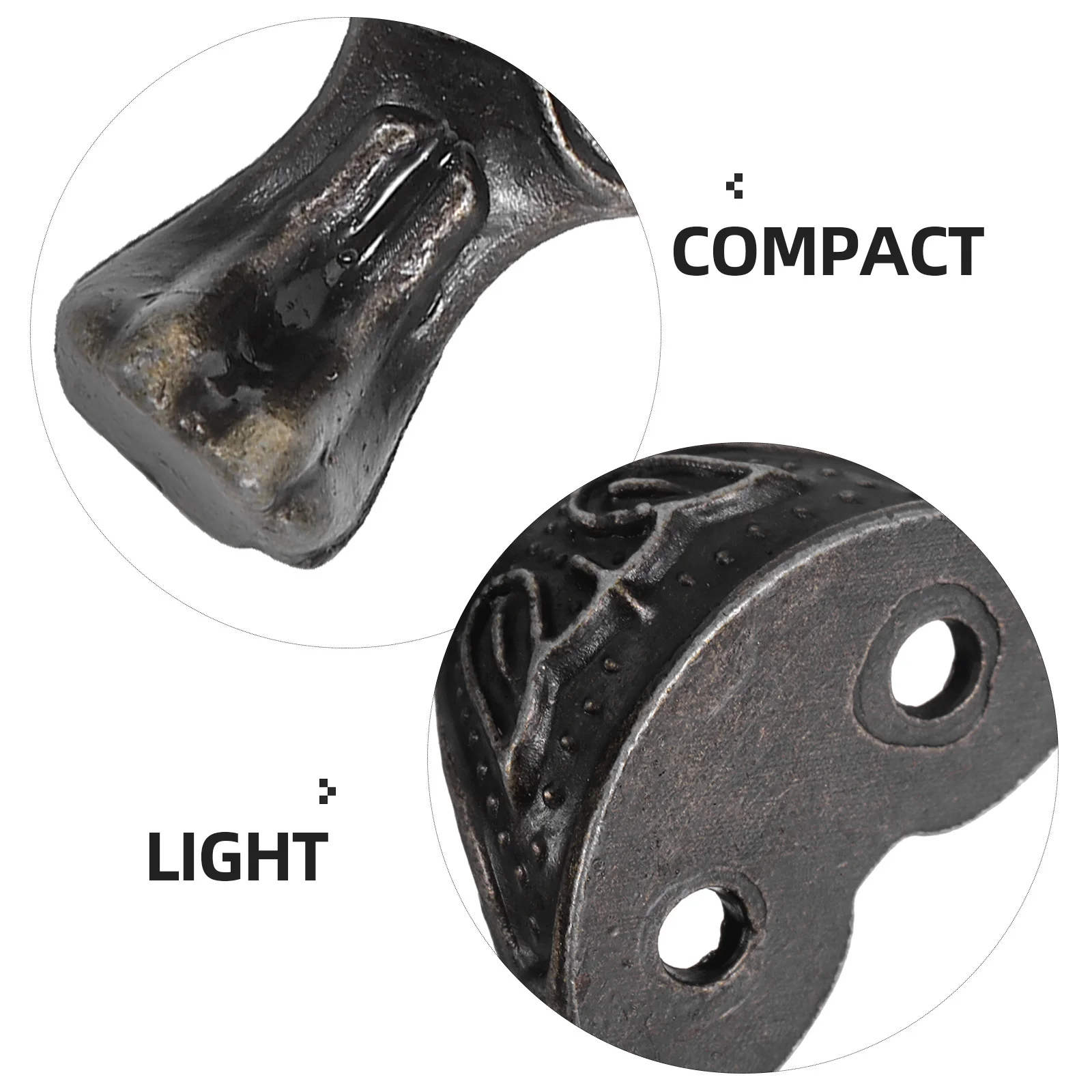 12Pcs Zinc Alloy Jewelry Box Feet Retro Corner Guards Metal Protective Legs Storage Chest Cabinet Decorative Hardware