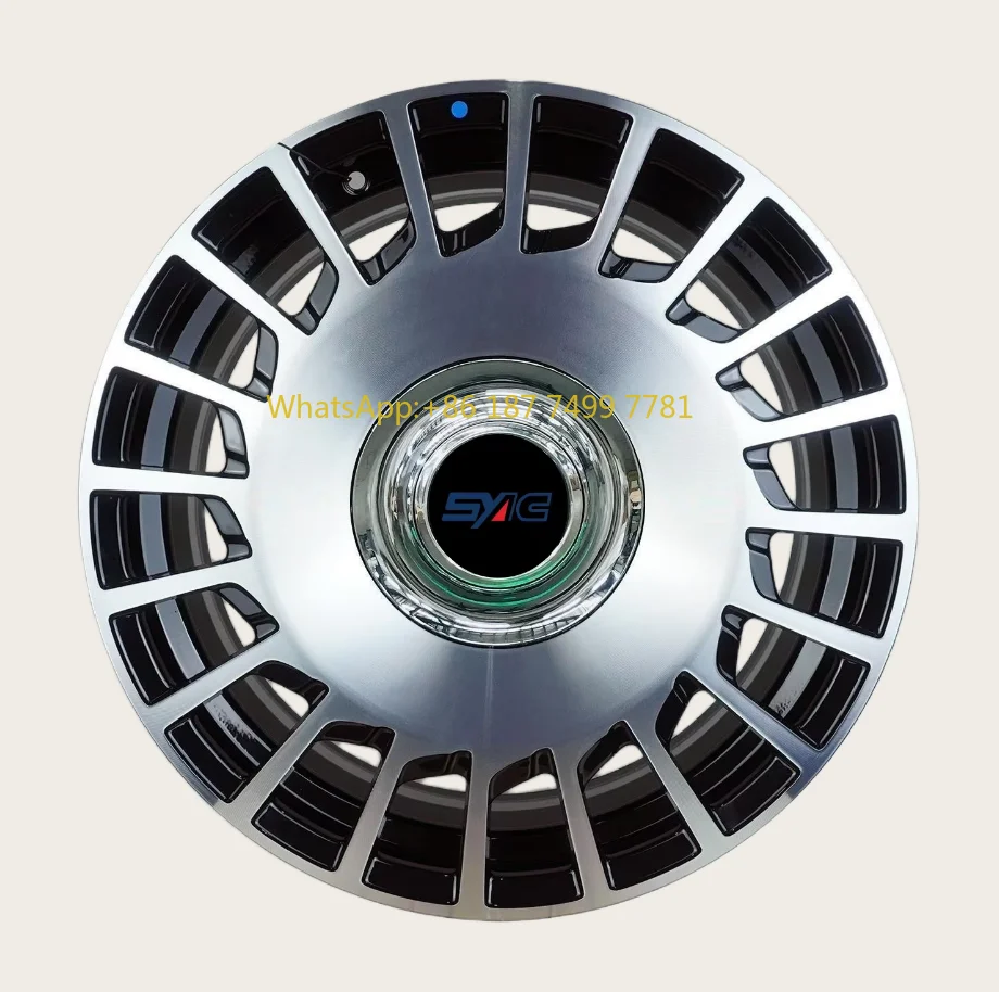 

SYAC Factory Production 6161 Forged Rims 18/19/20 Inch Front and Rear Wheels Black Machined Big Pancake Wheel for Sale