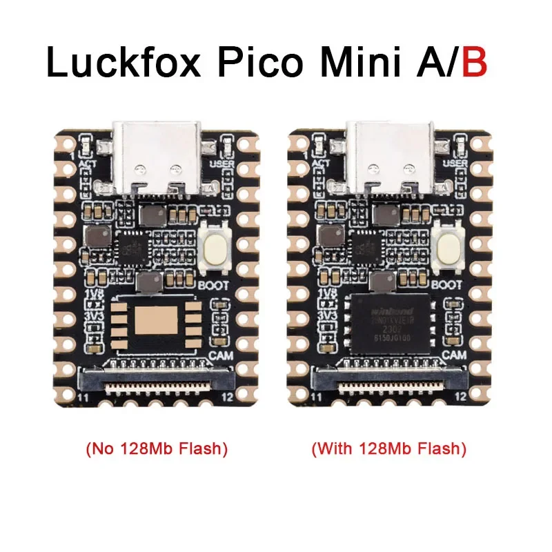 Luckfox Pico Mini RV1103 Micro Linux AI Development Board  MIPI CSI 2-lane ARM Cortex-A7/RISC-V MCU/NPU/IS SLC NAND FLASH 128MB