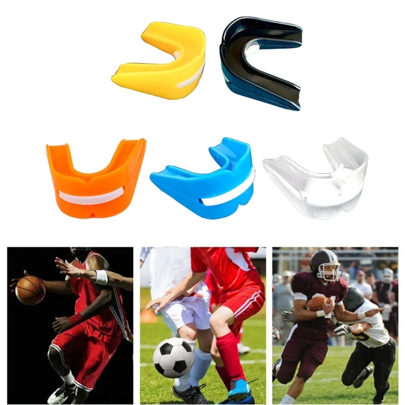 Sports Mouth Guard Youth Mouthguard Adults Athletic Double-Sided Gum-Shield for Football Basketball Boxing MMA Hockey