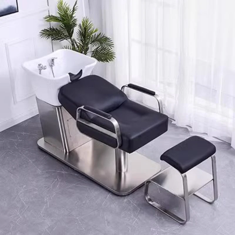 

Shaving Beauty Salon Chair Hair Head Spa Stylist Hairdresser Shampoo Bed Sink Professional Cadeira Salon Equipment LJ50SC