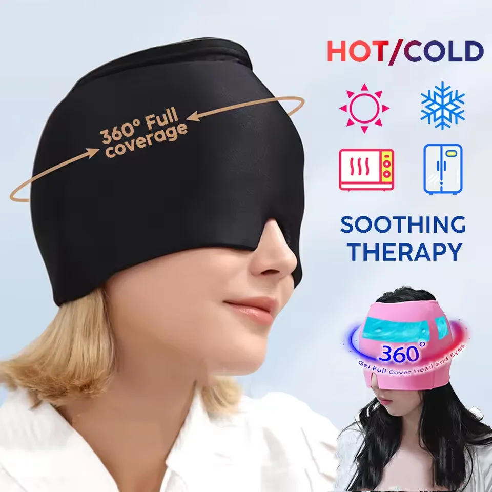 Schlafmaske Gel Eis Kopfschmerzen Migräne Relief Hut Bequeme Heiße Kalte Therapie Augenmaske Eyeshade Abdeckung Schatten Augenklappe Frauen Männer
