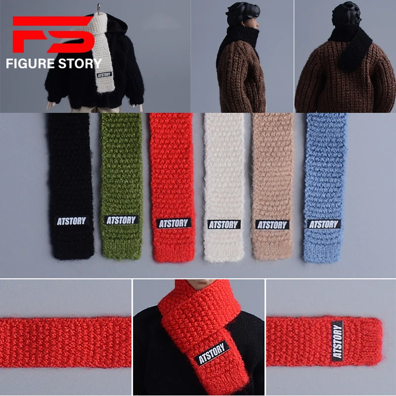 

1/12 Scale doll clothes knitting scarf fit 6'' action figure