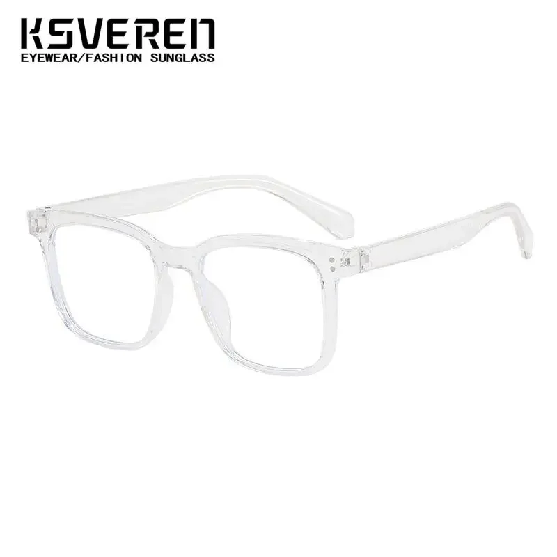 패션 스퀘어 블루 라이트 차단 독서 안경 대형 프레임 노안 독자 광학 처방 안경 프레임 여성용