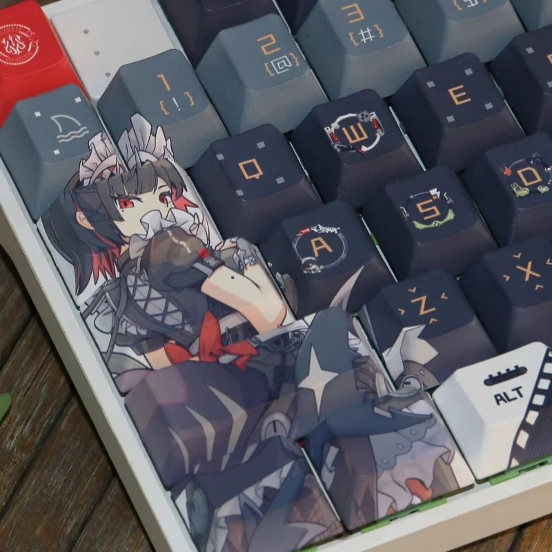 Zenless Zone Zero Game themed keycaps Ellen Joe Keycaps 120 Key cherry Height Side Pbt Engraved Mechanical Keyboard key cap