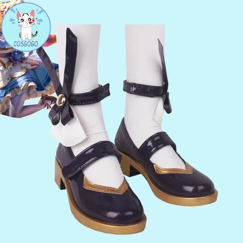 

LOL Gwen Cosplay Japanese Anime Lolita Shoes JK Shoe Harujuku Kawaii Cute Women Costume Prop