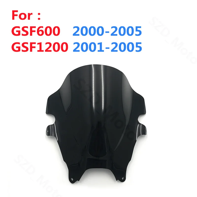 For Suzuki Bandit 600/1200 GSF600 2000-2005 / GSF1200 2001-2005 Double Bubble raise visor Windshield Windscreens Wind Deflectors