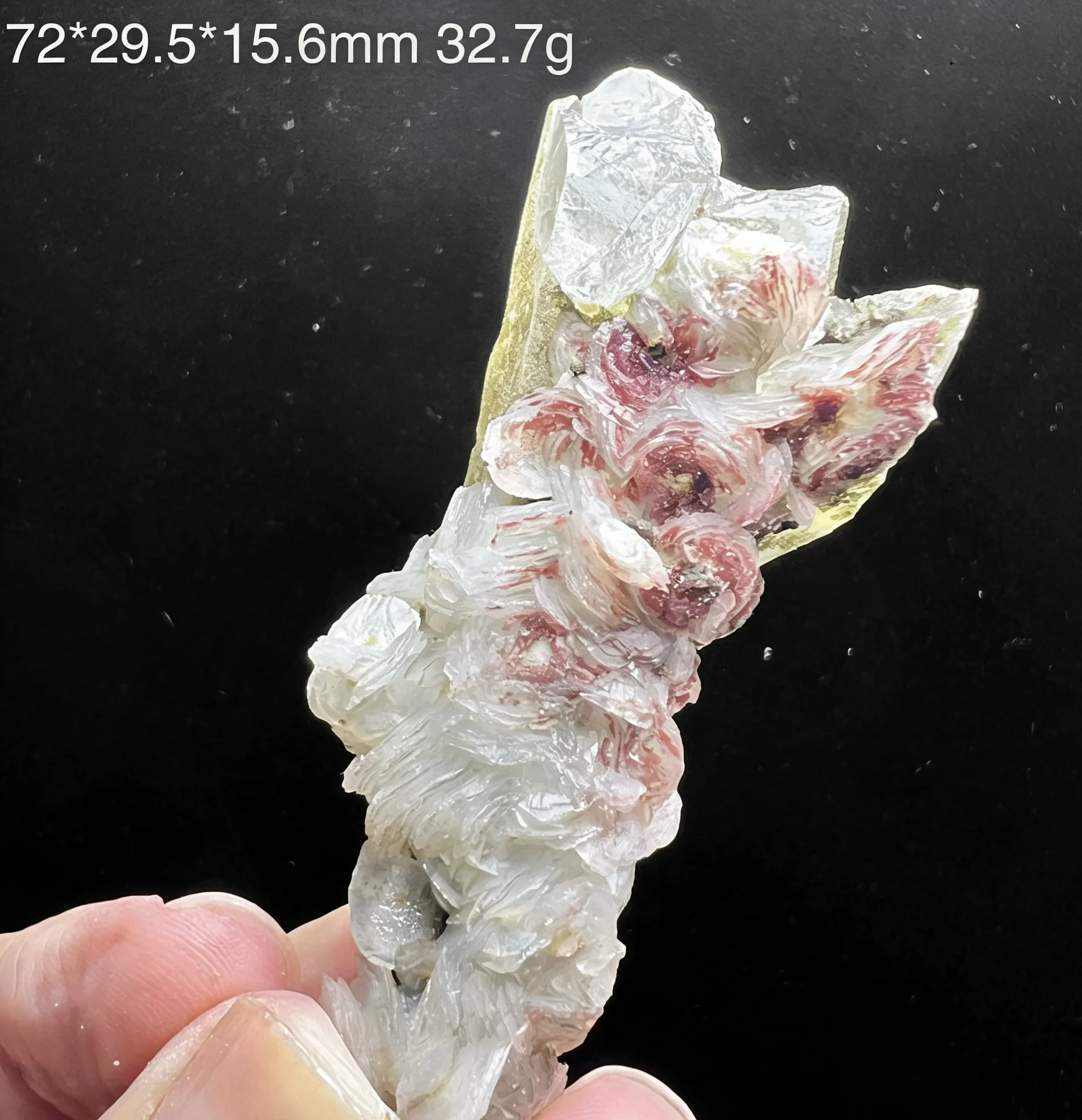

Natural Calcite Crystal Veined Mineral Specimen, Cute Desk Decor, Healing Crystal, Unique Gift for Crystal Lovers