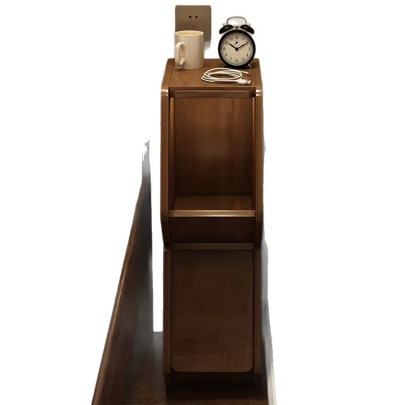 Solid wood bedside table Mini small bedroom Bedside table Simple modern shelf Home