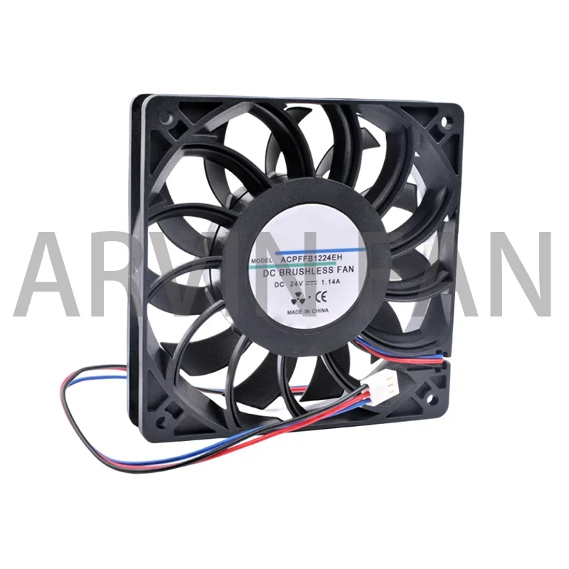 

Brand New Original FFB1224EH 12cm 12025 120mm Fan DC24V 1.14A 3 Lines 3pin High Speed Inverter Cooling Fan