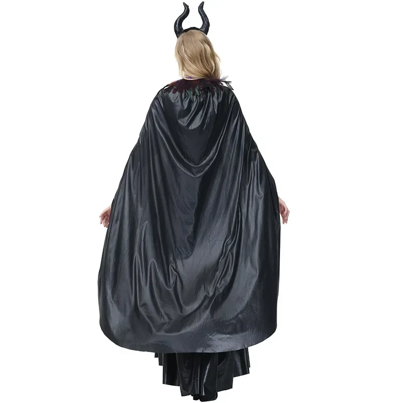 Halloween Reina Malvada Cosplay Bruja Disfraces Maléfica Belleza Disfraces De Bruja Malvada Mascarada Aterrador Vampiro Cosplay Trajes De Vestido