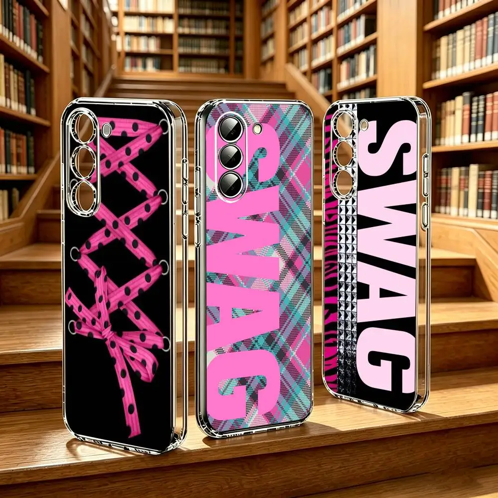 Vintage Pattern  Phone Case for Samsung Galaxy A55 A06 A16 A26 A36 A56 A25 A35 A15 Transparent Flexible Cover