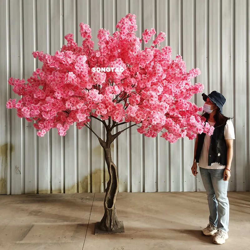 seda artificial cherry blossom arvore custom indoor seda casamento decoracao do evento 01