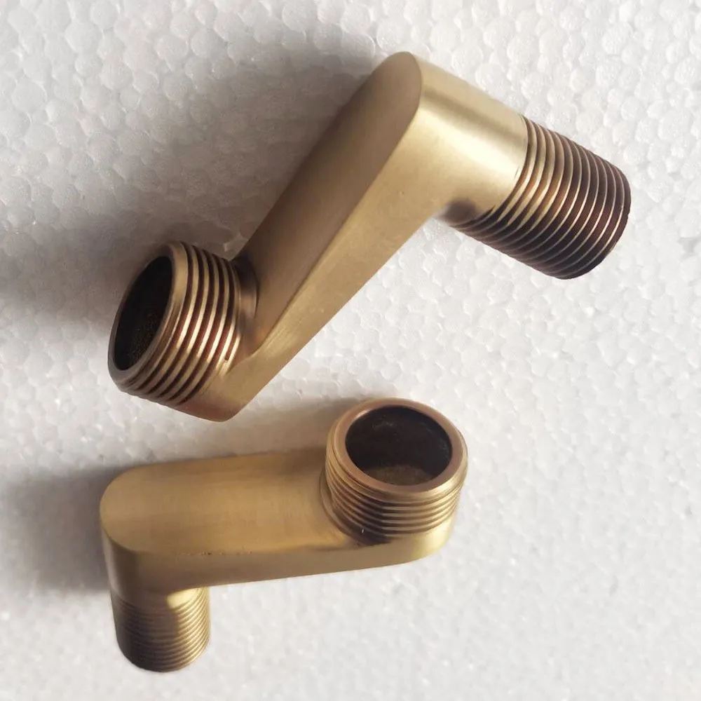Antique Brass Wall Mounted Claw Foot Bath Tub Rain Shower Faucet Adjustable Adapter Swing Arms / Bathroom Accessory zba181