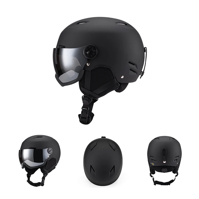 Casco de esquí ultraligero para hombre, mujer y niño, gafas con visera para Snowboard, monopatín, motocicleta, moto de nieve, novedad de 2024