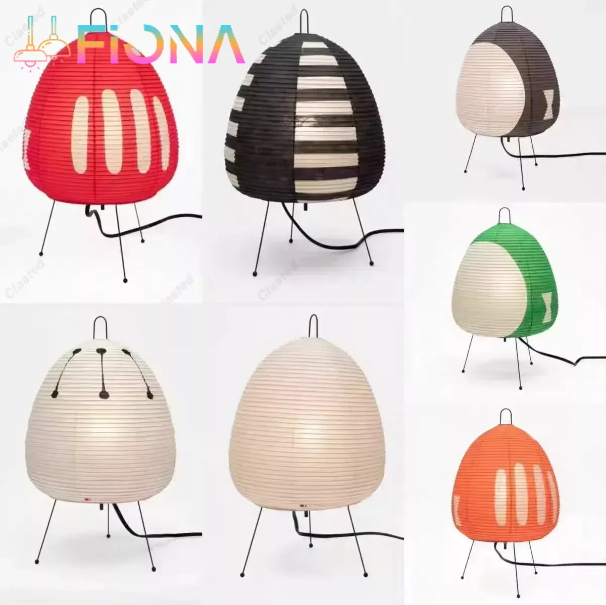 Japanese Noguchi Yong Lantern Lamp Tripod Table Lamp Rice Paper Desk Lamp Living Room Bedroom Decor Atmosphere Bedside Lights