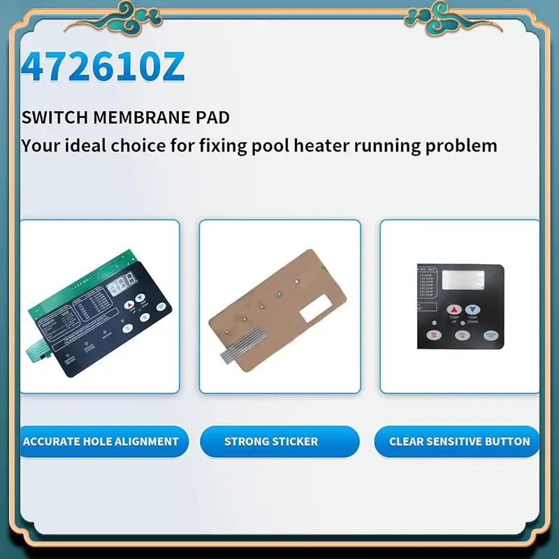 

Latest 42002-0007S Control Board Kit W/ 472610Z Switch Pad Replace For Master NA/LP Series Pool/Spa Heater Electrical Systems