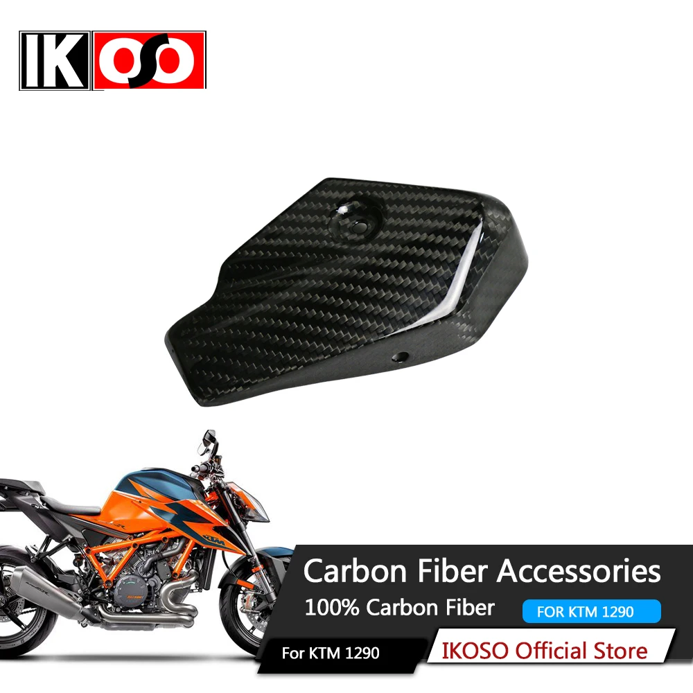 For KTM 1290 SuperDuke 2020 +Motorcycle Accessories 100% Pure 3K Full Dry Carbon Fiber small exhaust hood Motorcycle Accessories