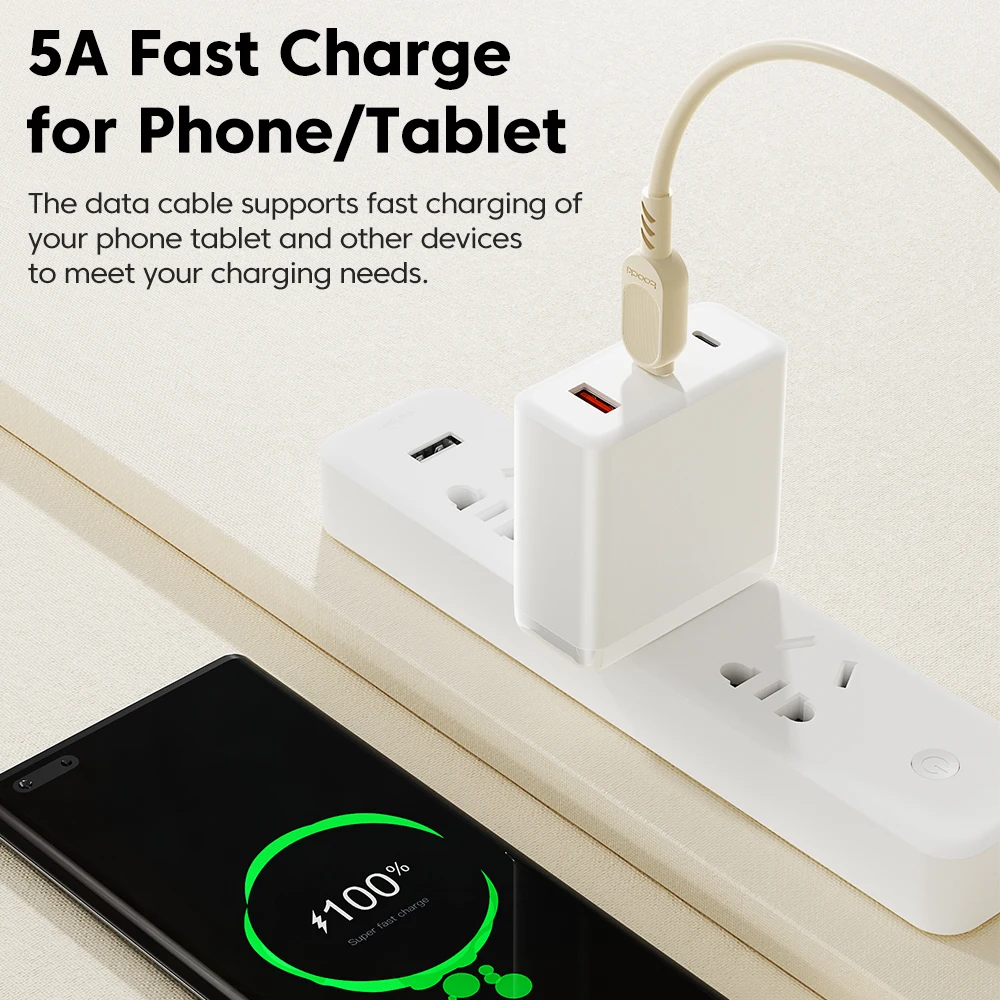 Toocki 100W USB Type C to USB C  Cable PD Fast Charging Type C Charger Cable for Macbook Xiaomi Samsung Redmi USB C Cord 2M 3M image 3