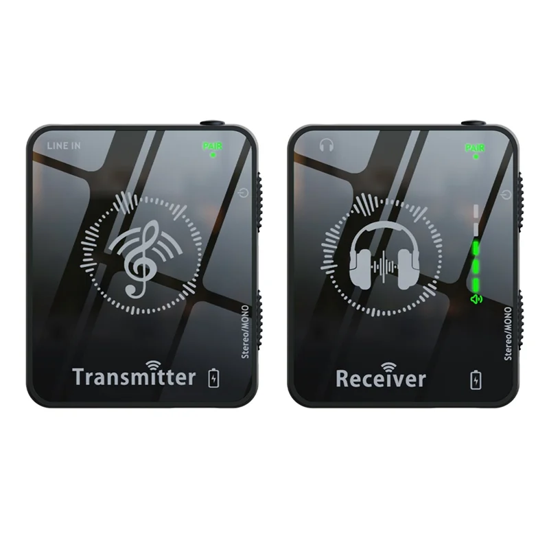 M07K-New 2.4Ghz Wireless Earphone Monitor Transmission System Support Mono/Stereo Rechargeable Transmitter And Receiver