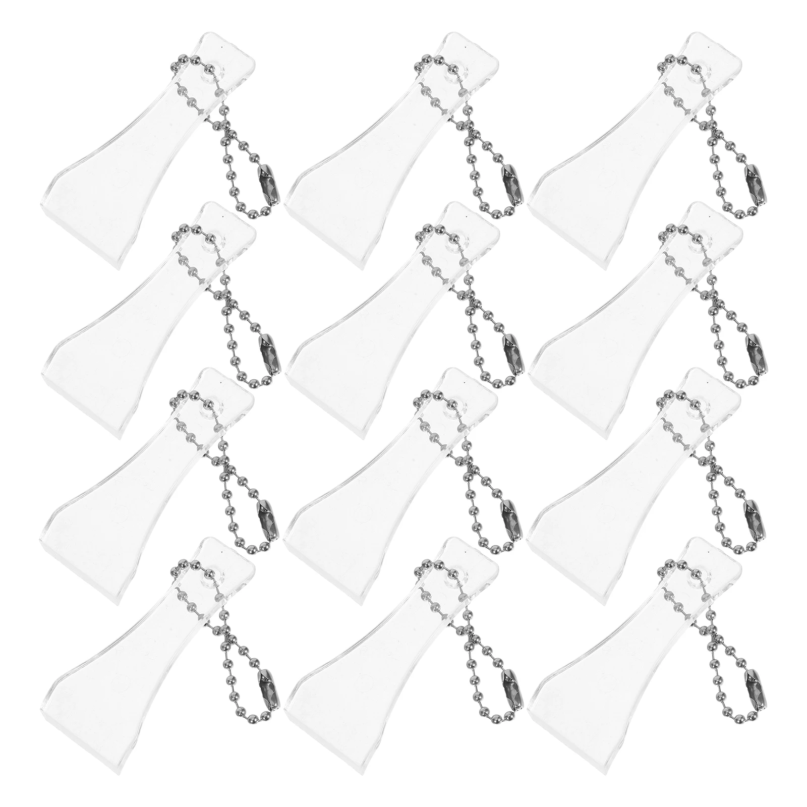 

20 Pcs Lottery Scratcher Label Sticker Remover Tool Lotto Ticket Keyring Keychain