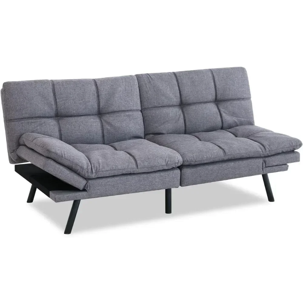 

Futon Couch Bed with Mattress and Frame Included,Comfortable Loveseat Sleeper Sofa