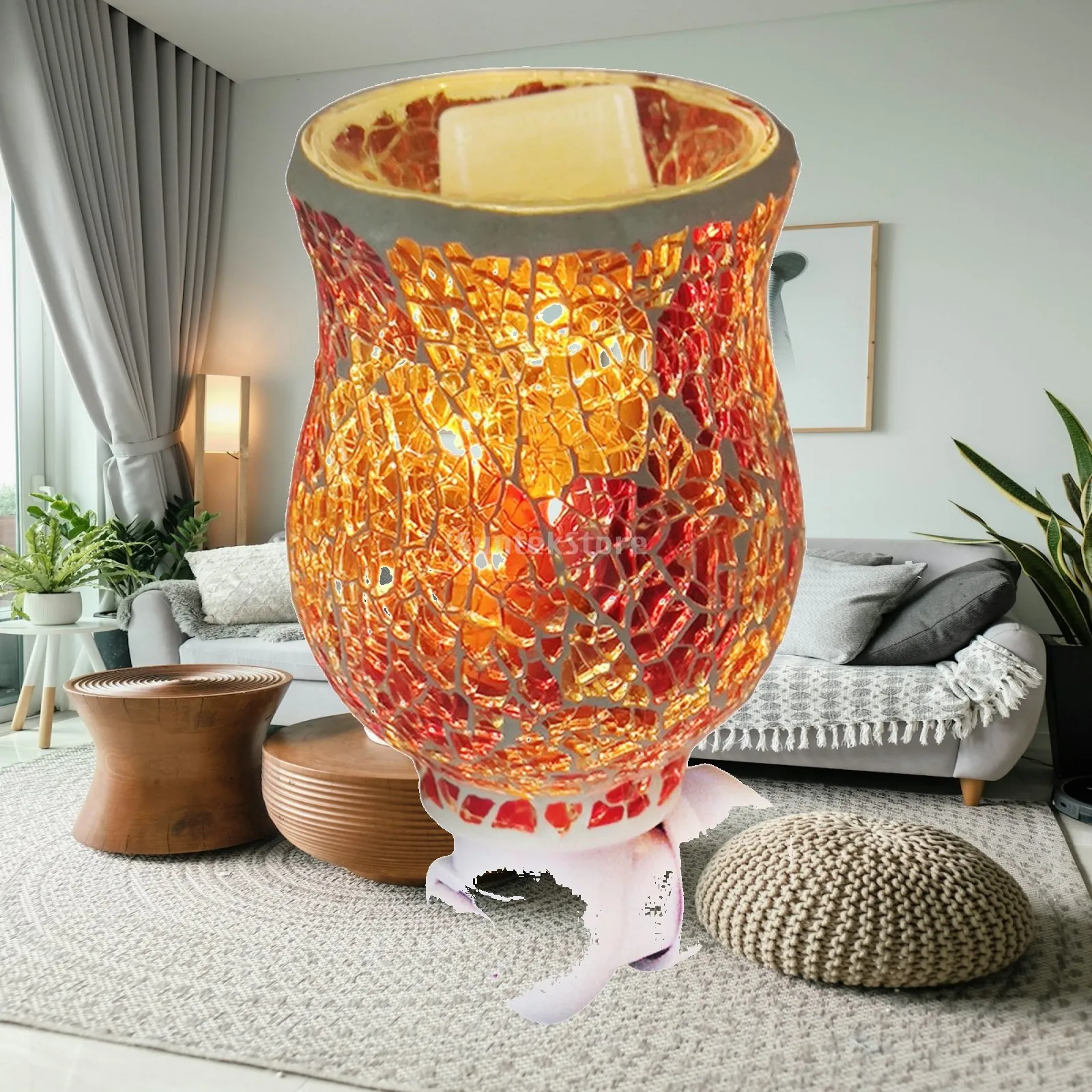Melt Warmer Lamp Mosaic Night Light Usplug Creative Scent Decoration Candle Decorative Warmer Electric