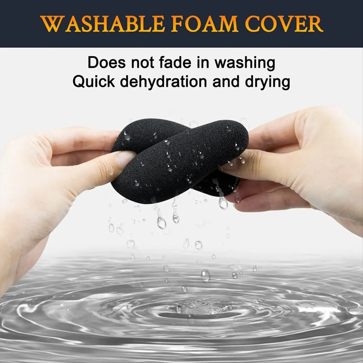 A14M 2Pcs Microphones Filter for PodMic Cardioid Dynamic Broadcast, Protective Mic Cover Windscreen Foam