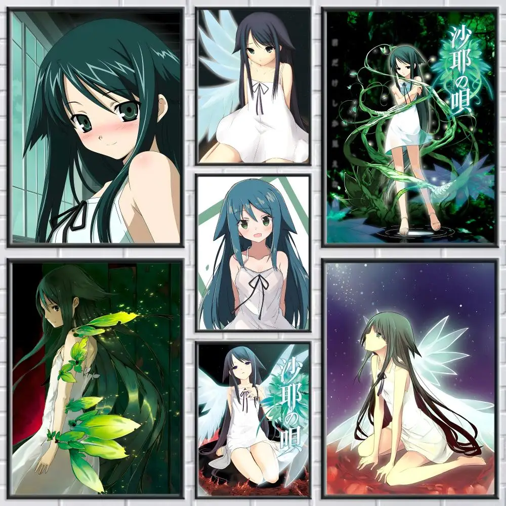 Cult Visual Novel S-Saya no UtaS Painting Calligraphy Poster Canvas Painting Print Art Coffee House Bar Room Decor