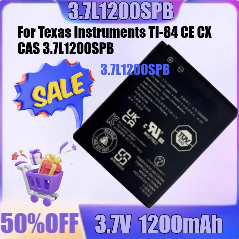 L1200SPB جديد 3.7 فولت 1200 مللي أمبير L1200SPB لـ Texas Instruments TI-84 CE CX CAS 3.7L1200SPB آلة حاسبة جرافيك بطارية عالية الجودة #1