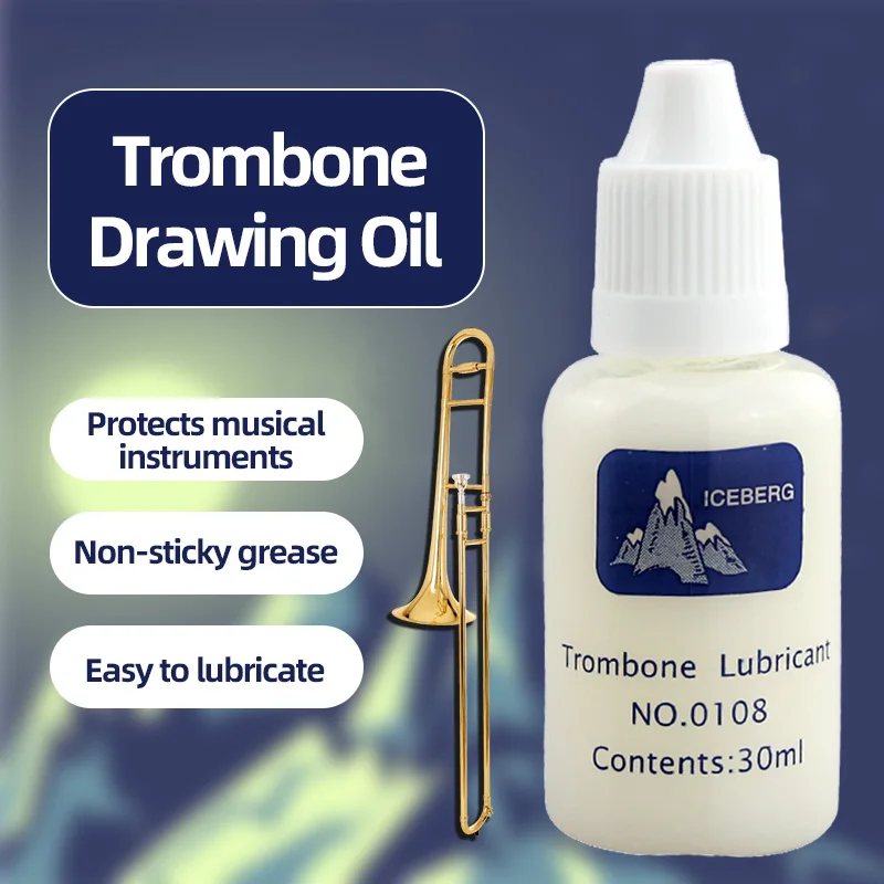 Special Oil for Brass Instruments Trombone, Lubricating Oil, Lubricating Paste, Emulsion-Like Telescopic Tube Grease, Trombone Maintenance Oil