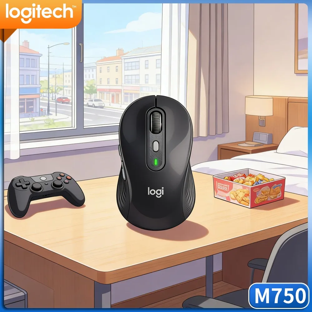 M750 Office Mouse 4000 High DPI Tracking Rubber Anti Slip Grips Three Device Switch Desk Practical Pick Tool
