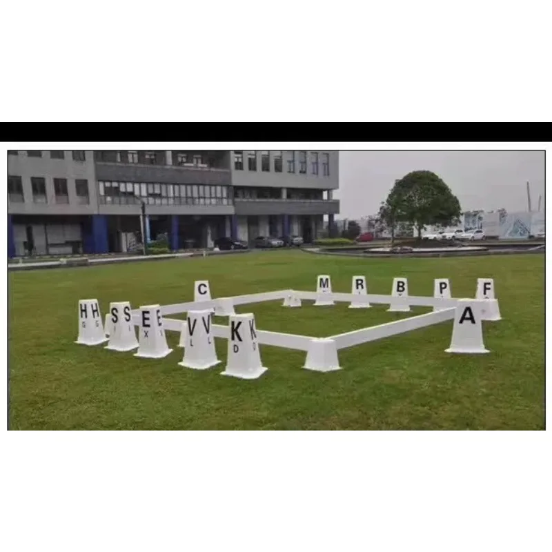 Equestrian training venue dance fence 20m X60m full set with 12 column marks