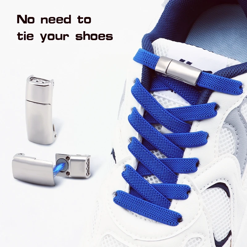 

1Pair No Tie Shoe Laces Magnetic Shoelaces Without Ties Elastic Laces Sneakers Outdoor for Kids Adult Shoelace Shoes Accessories