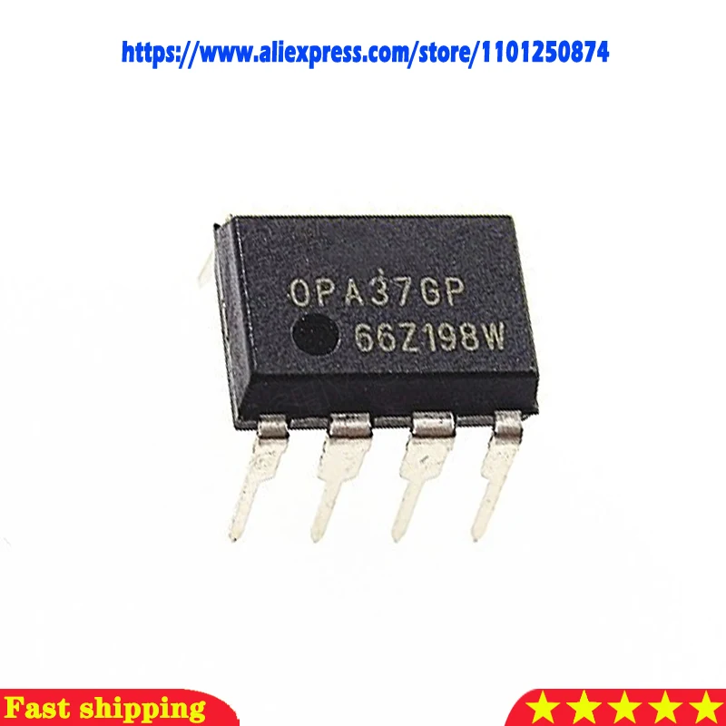 10pcs/lot OPA37GP OPA37 DIP-8 Ultra-Low Noise Precision Operational Amplifiers In Stock