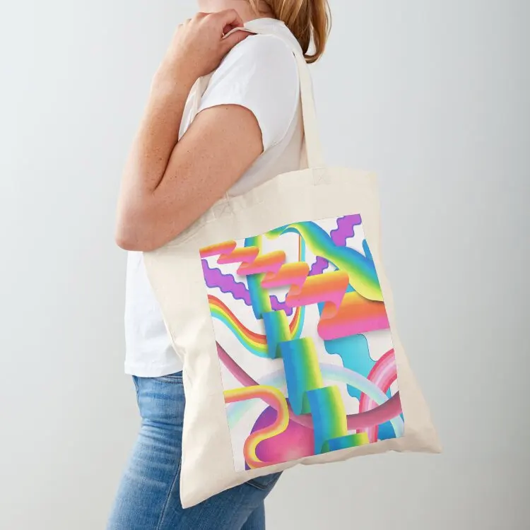 

Rainbow World Tote Bag canvas bags personalized tote Women's bag tote bags men