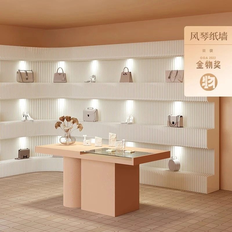 Light Glow Paper Wall Screen High Partition Partition Wall Background Wall Spotlight Shelf Foldable Mobile Retractable Baffle