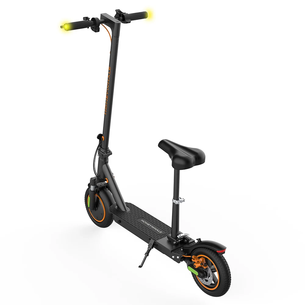 HONEYWHALE M2 MAX-B Electric Scooter with Seat 350W Motor 36V 12.5Ah Battery 10-inch Tire 32km/h Max Speed 32km Range Disc Brake