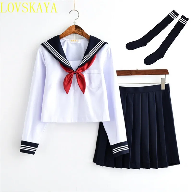 Abito navale da marinaio anime studentessa uniforme scolastica da marinaio navale bianco di grado giapponese