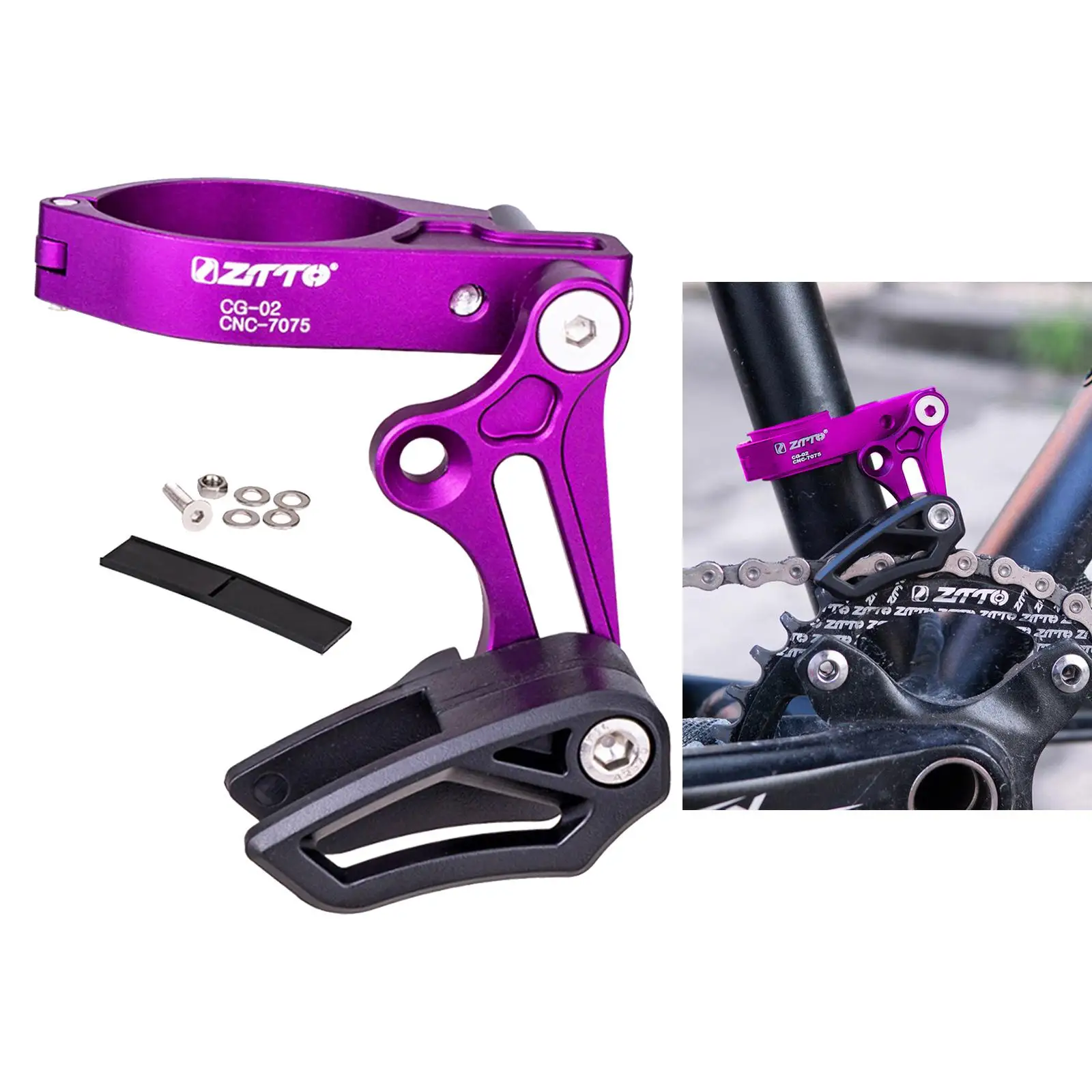 

Chain Alloy Mount Bike Chain Guard MTB Bicycle Chain Protector Disc Teeth,