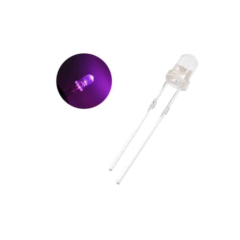 100Pcs Light Emitting Diode Led Round 3mm F3 Super Bright White Orange Red Yellow Blue Green