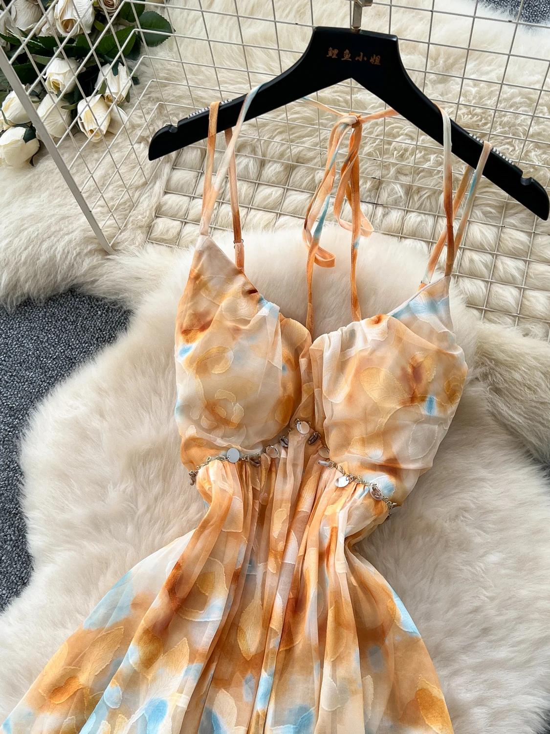 Sommer-Maxikleid mit Blumendruck für Damen von Vaion Sle, schulterfrei, A-Linien-Kleid, hohe Taille, ort Sve Ci, pendelfreundlich