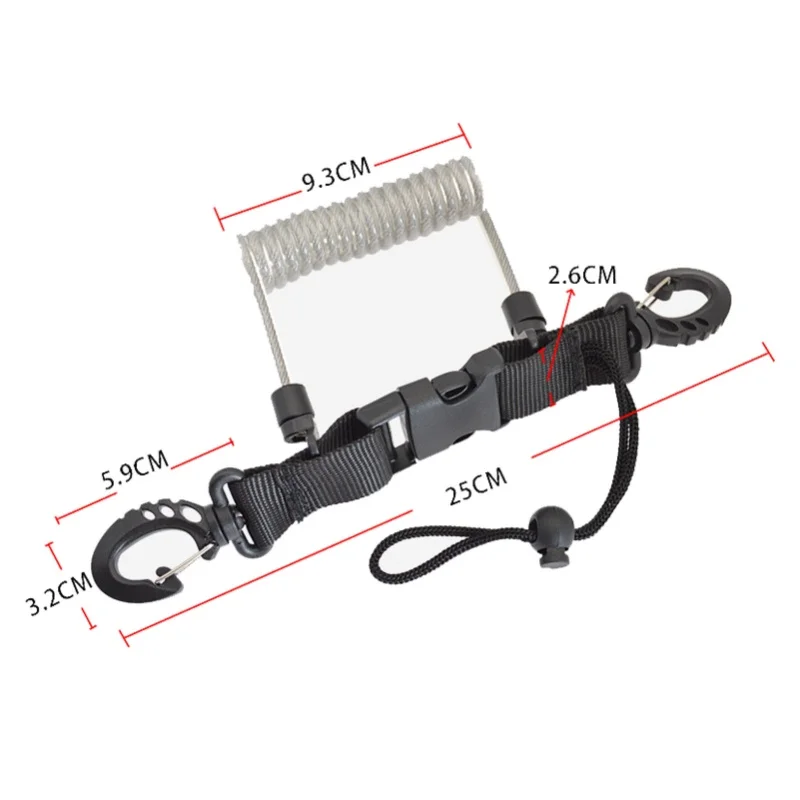 Diving Cameras Anti Loss Rope With Fixed Button Quick Disassembly Diving Cameras Anti Loss Rope For Diving